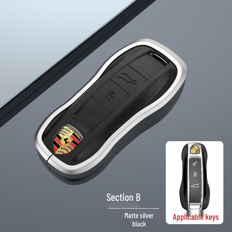 Porsche Key Case for Panamera, Macan, Cayenne, Taycan, 718, 911