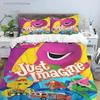 Stampa 3D Amici di Barney Set Biancheria da Letto Carino Cartoni Animati Camera da Letto Morbido Copriletto Moderno Copripiumino Confortevole Coperta Federa