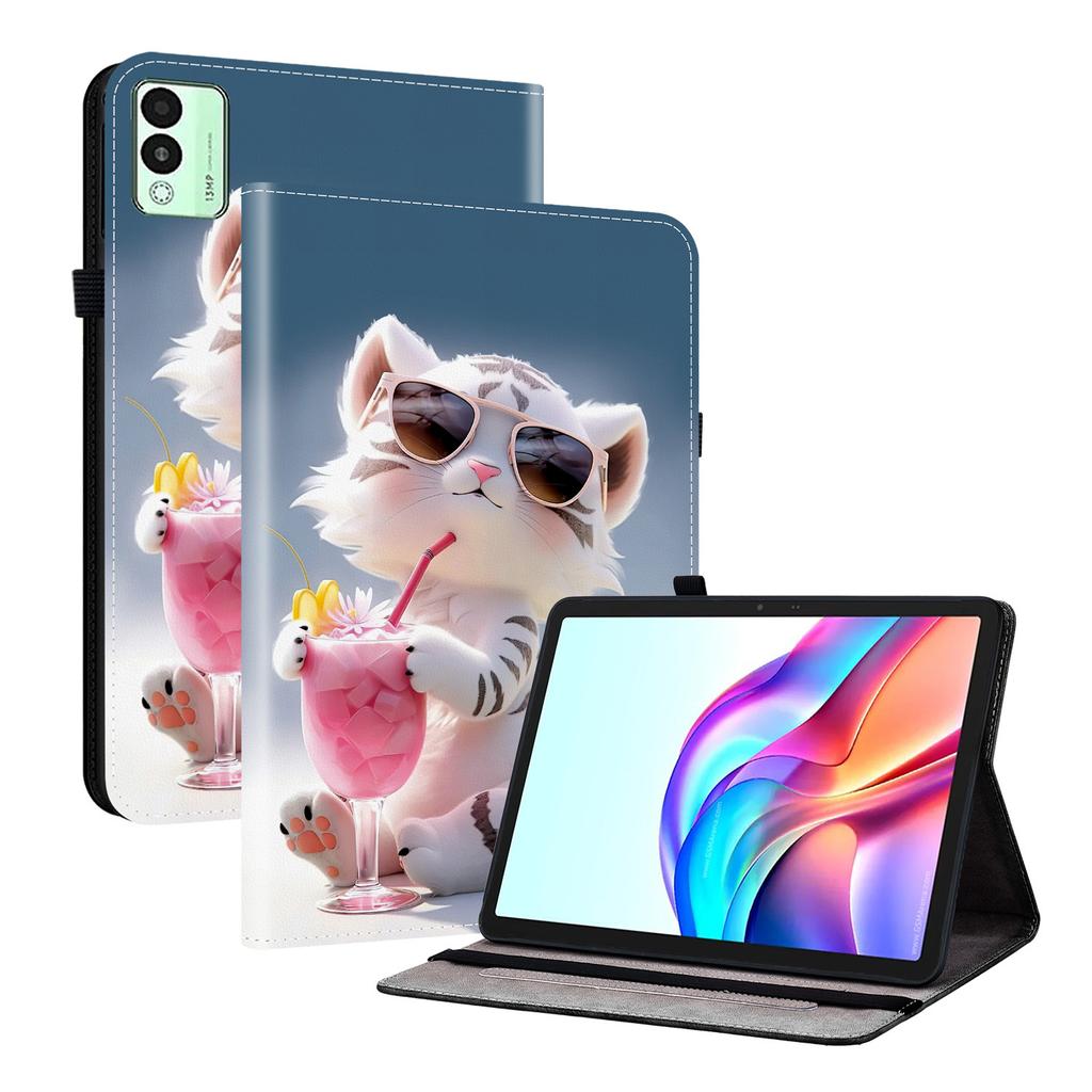 Pouzdro z PU kůže pro tablet Tecno Megapad 11 - 11 stylů! Odolný, se 2 sloty na stojánek, držákem na pero a sloty na karty, flexibilní zadní kryt z TPU