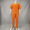 Volwassen Oranje Gevangenenkostuum Halloween Rollenspel Set