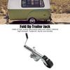 Heavy Duty Fold Up Trailer Jack 1200lbs Adjustable Swivel Trailer Tongue Jack with 6in Wheel for RV Heavy Duty Trailer Jack