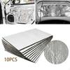 10 Pieces Car Deadening Insulation Mats Noise Reduction Deadeners for Interior and Exterior