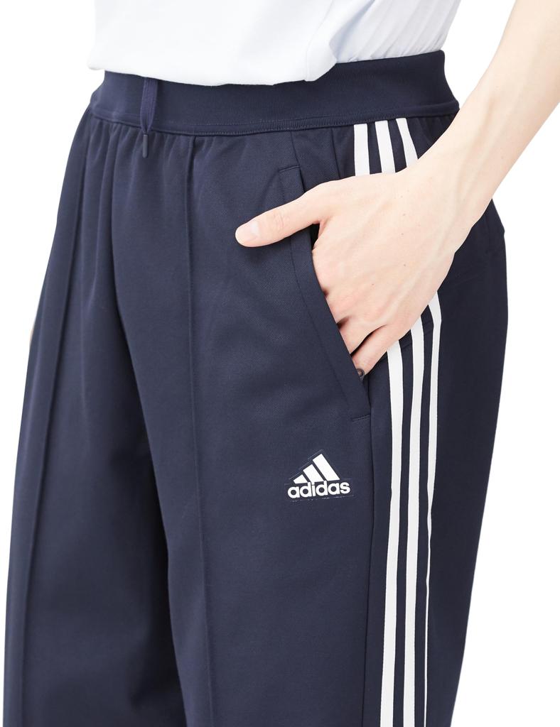 Adidas JUH47 Legend Ink Jersey Loose Open Hem Track Size Men's (IX2736) Bottoms, 3-Stripes Pack, Fit, Pintuck, Pants, J/2XL