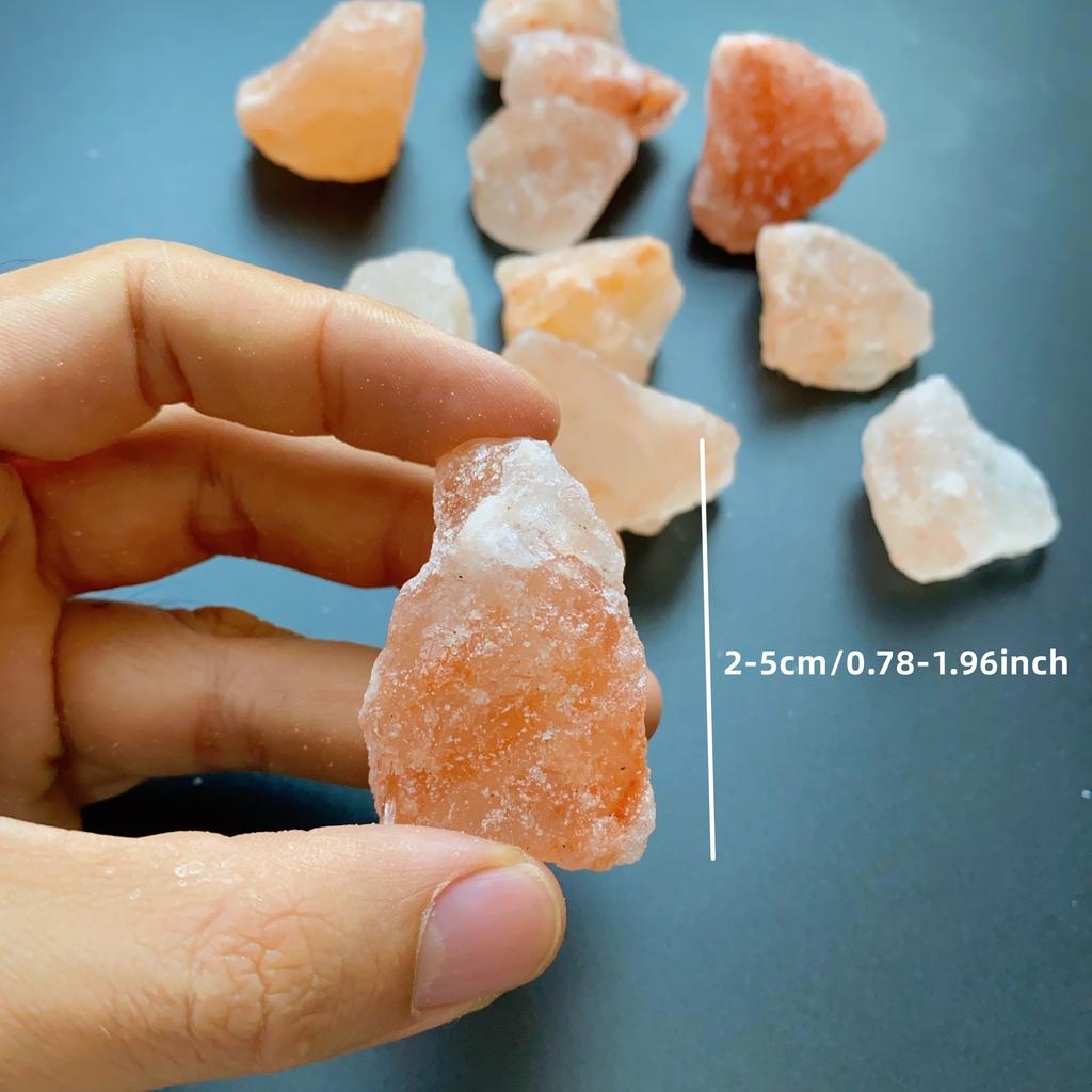 Himalayan Salt Rough Stone, Himalayan Salt Chunk, Orange Salt, Natural Mineral Underground Salt Cuarzo Blanco Piedra Natural