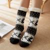 Women's Plus Velvet Christmas Floor Socks: Cozy Snow Sleep Slippers & Leg Covers