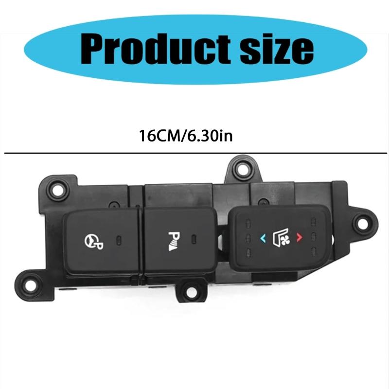 Automotive Accessories Ventilated Heating Button Electronic Handbrake Switch Button for 2013-2016 Indicator Switch