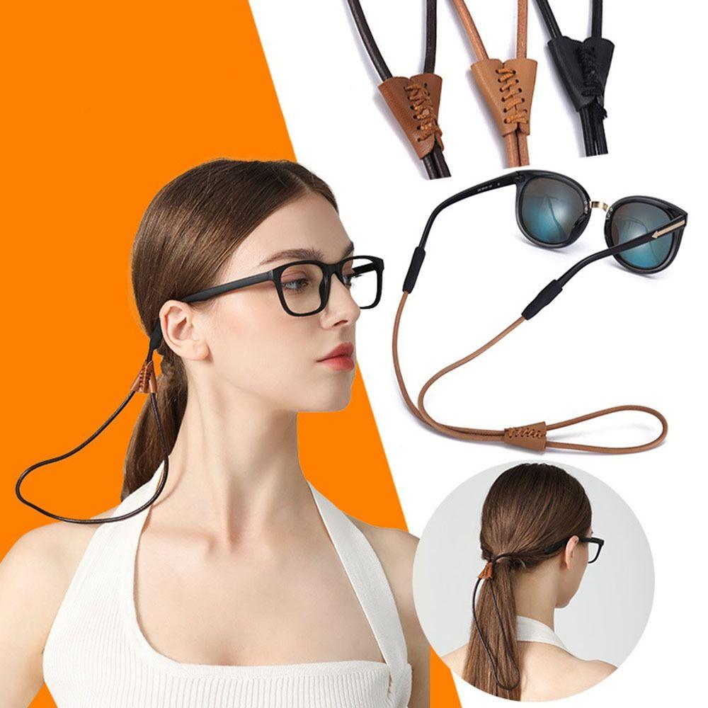 

Elastic Sports Glasses Cord Adjustable Neck Strap Fixing Cord Rope Eyewear Strap Unisex светло-коричневого