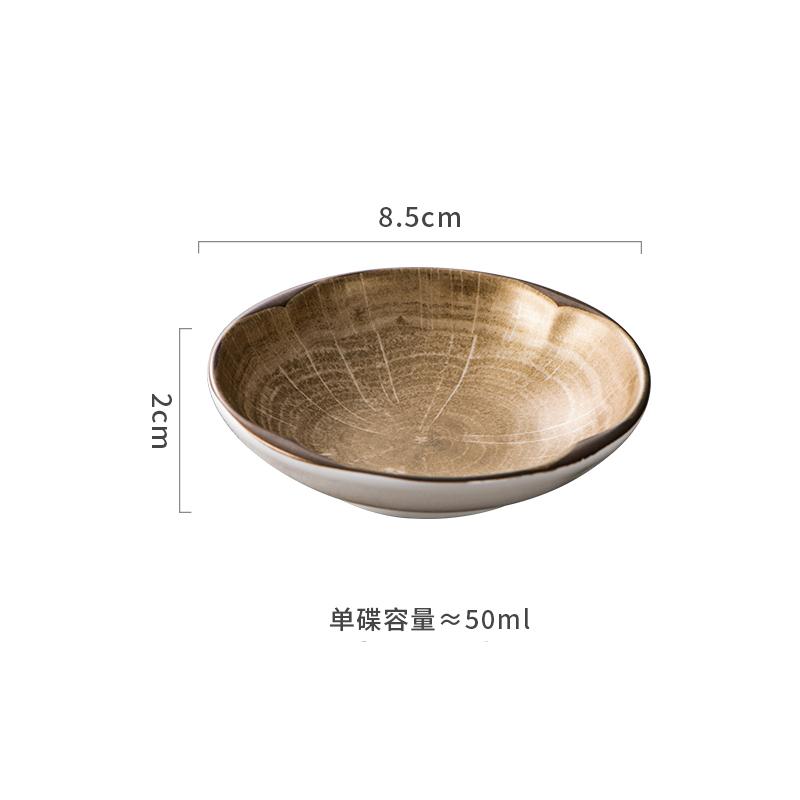 Platos de cerámica poco profundos con cambios de horno retro, platos de postre para restaurante, platos de ensalada, platos de carne, platos de exhibición de cocina molecular