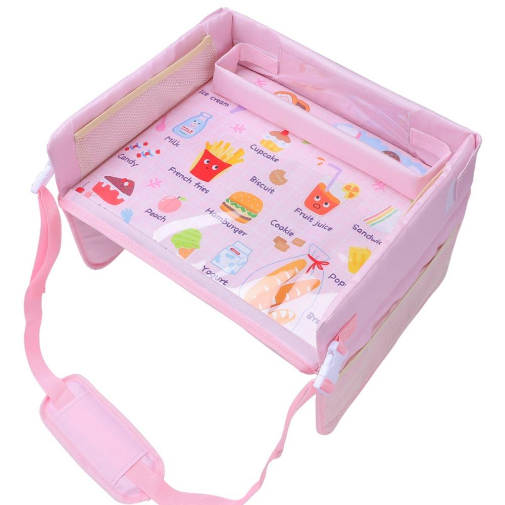 PVC Baby Car Seat Tray Snack Tray Car Tray Table Kids Toy Holder Desk  Car Storage Organizer