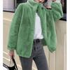 Thickened Fleece Jacket Coral Fleece Jacket Women's Winter Double-sided Fleece Stand-up Collar Thermal Sweater Cardigan Zipper Fleece Jacket