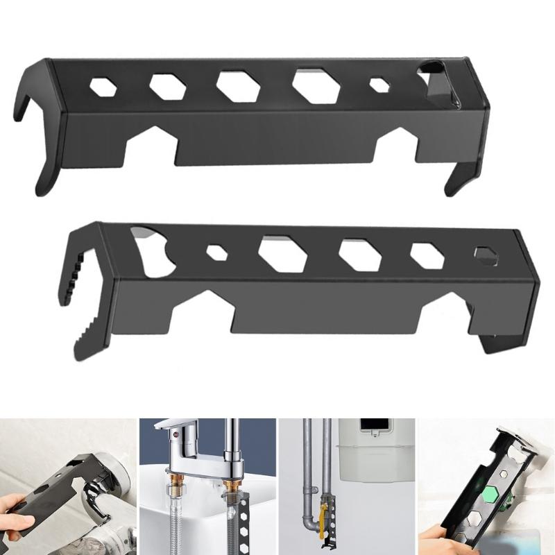2Pcs Basin Wrench Sink Wrench Set Under Sink Plumbers Wrench Multifunctional Faucet Wrench Plumbers for Bathroom Kitchen