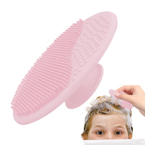 

Baby Head Scrubber, Baby Scalp Scrubber | Baby Silicone Bath Brush - Baby Hair Scrubber, Bath Scrubber Brush Comb for Gently Cleansing Hair