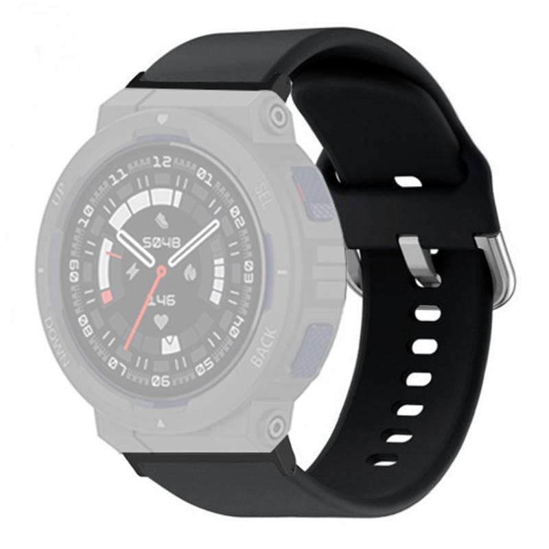 

Для Huami Amazfit Active Edge A2212 Ремінець для годинника Силіконовий Дихаючий Ремінець для годинника Заміна Black