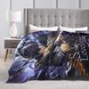 Vintage Solos Levelings  Anime  Coral Fleece Plush Throw Blanket  Blankets for Bed Bedroom Warm Plush Thin Quilt,