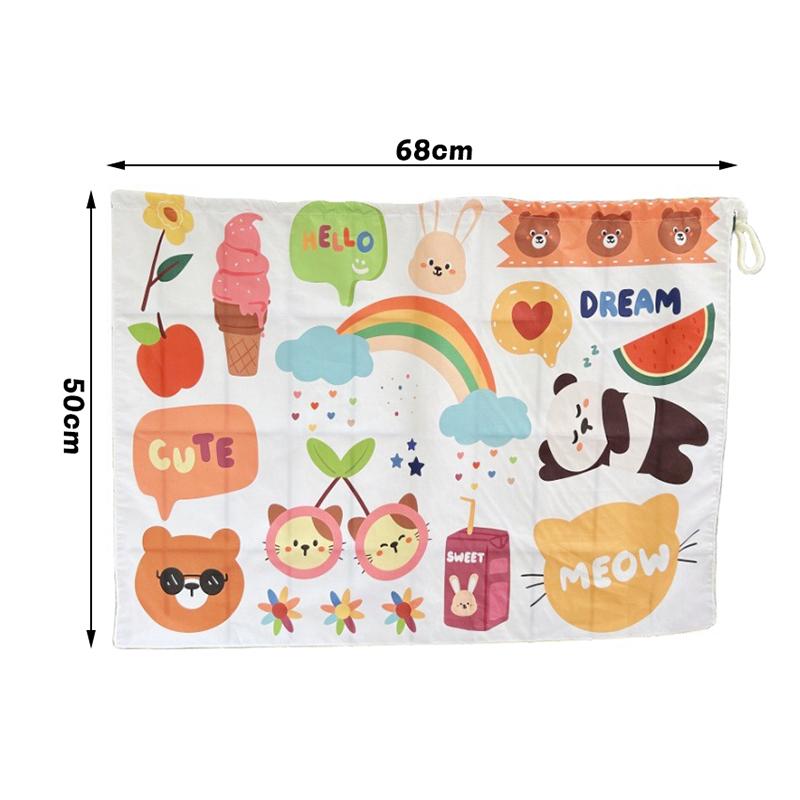 Car Window Sunshade Curtain Universal Side Cartoon Suction Cup Design UV Protection for Outdoor Trips