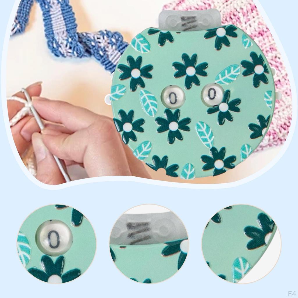 Crochet Row Counter Crocheting DIY Making Knitting Tools Portable for Sweater Rows Counting