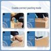 Deli Wide Clear Packing Tape, 12 Rolls