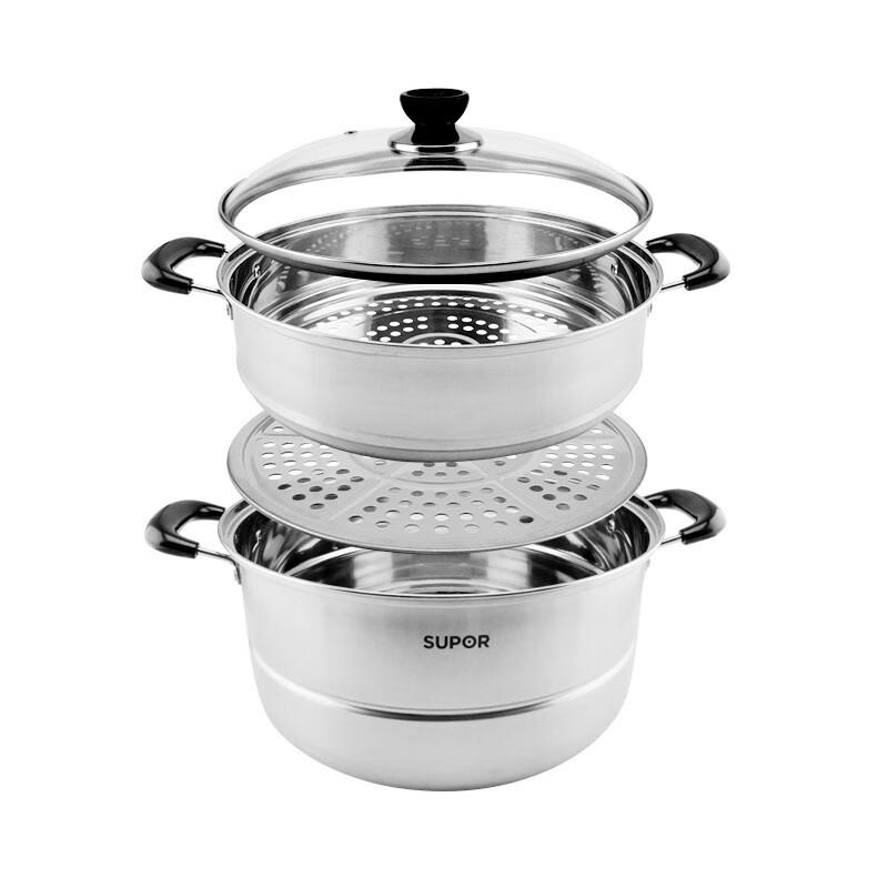 SUPOR 28cm 304 Stainless Steel Steamer Pot