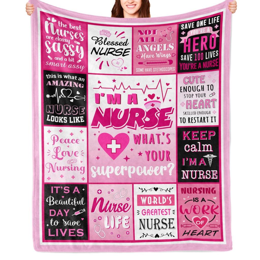 Tribute Doctor Nurse Blanket Flannel Printed Blanket Four Seasons Universal Family Leisure Sofa Blanket