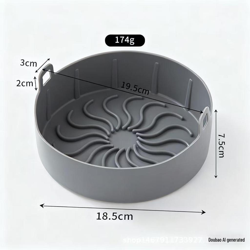 8-Inch Square Silicone Baking Pan and Mat for Air Fryer & Microwave Oven