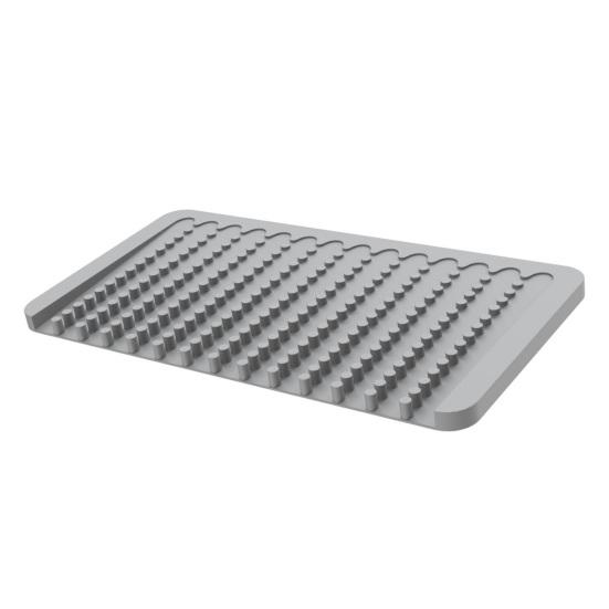 Dish Drying Mat Silicone Heat Resistant Kitchen Countertop Mat Non-Slip Kitchen Drying Mat Protects Surfaces