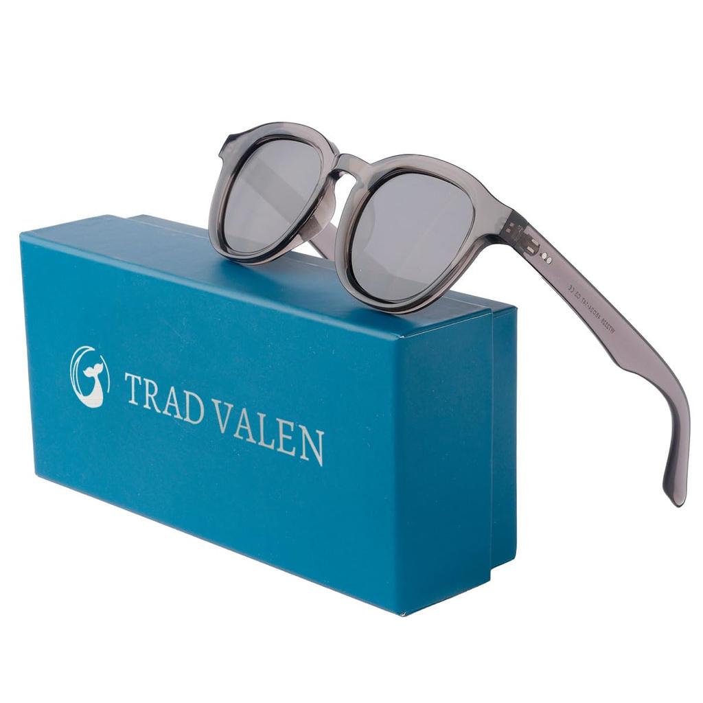 TRAD VALEN and Polarized Wellington UV400 Clear Simple Design Men's Women's Sunglasses, Trendy, Elegant, Sports, Golf, Fishing, Classic, Protection,