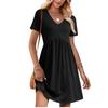 Women's  Short Sleeve Beach Dress Casual Dress