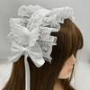 Y2k Cosplay Headdress Rivet Lolita Hair Clip Sweet Lolita Wings Lace Headband  Daily