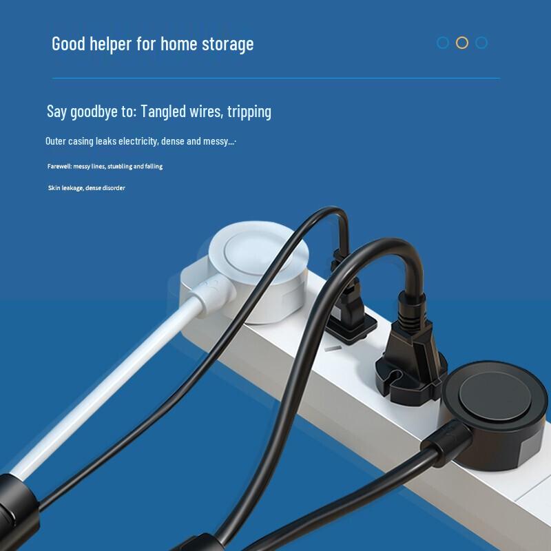 Qantop Cable Management Spiral Wrap with Guide Clip