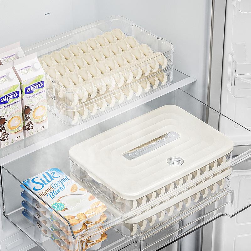Multi-Layer Dumpling and Egg Storage Box - Food Grade, Freezer Safe