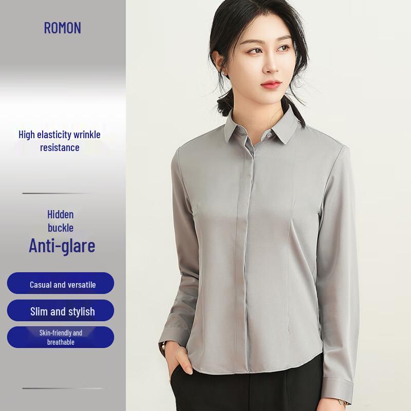 Romons Women s Slim Fit Long Sleeve Shirt 39