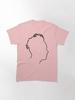 Depeche Mode Martin Gore Profile Black Outline Blue Background Classic T-Shirt