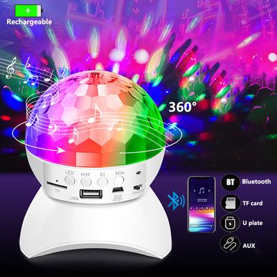 USB-Aufladung Bluetooth Musik Licht Disco Rotierendes Bühnenlicht LED RGB DJ Kugel Party Hochzeitsatmosphärenlichter