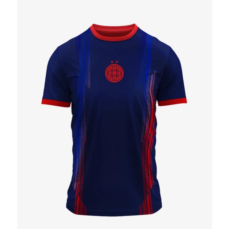 Noul Echipament de Fotbal FCSB Antrenament Uscare Rapidă Respirabil Set Familie Părinte-Copil 5XL blue