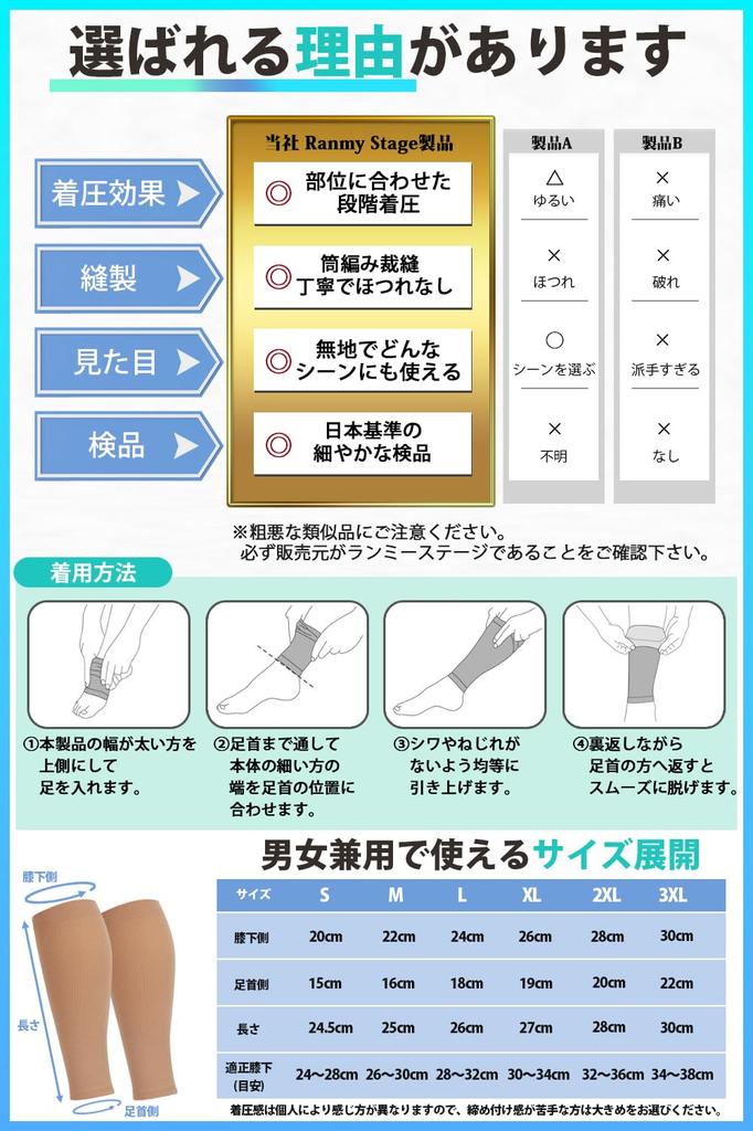 Ranmy Stage Kompresní lýtkový návlek Podpora pro a Zlepšený XL Pánské Maratony, Běh, Regenerace, Výkon, Černá,