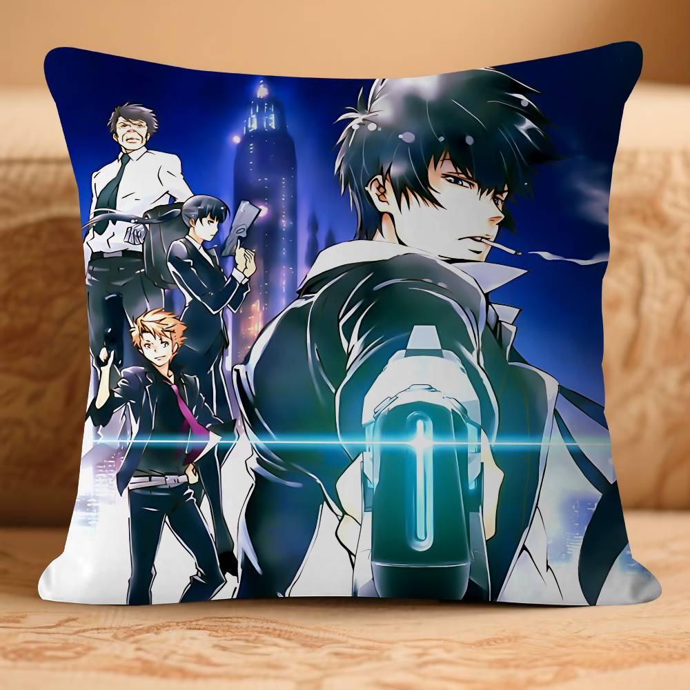 Anime PSYCHO-PASS Pillow Gift Home Office Decoration Bedroom Sofa Car Cushion Cover Case 45x45