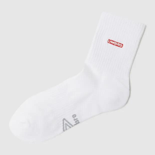 [Online Exclusive] Box Logo Embroidered Mid 3-Pack White (UQ123CSC35)
