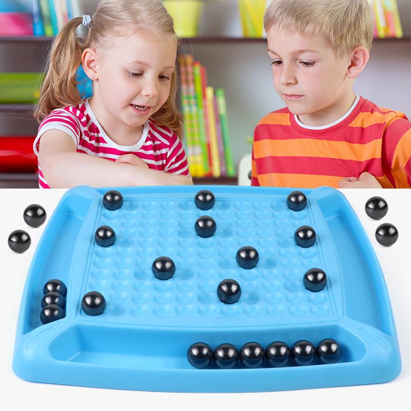 Magnetic Effect Chess Set Battle Chess Educational Checkers Game Portable Chess Board Toys Party Supplies For Family Gathering