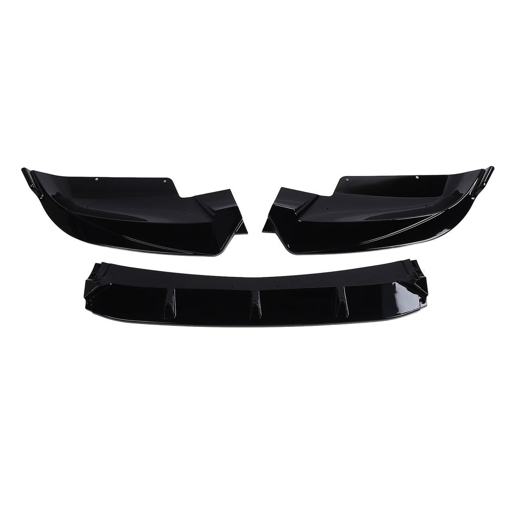 Front Bumper Lip Spoiler 3 Parts Sporty Racing Look Front Bumper Lip Splitter Body Kit for X6 F16 M 