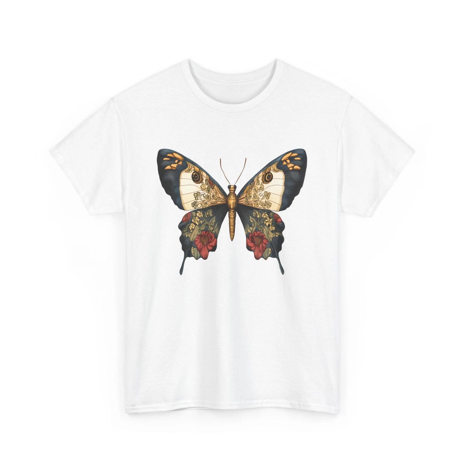 

Butterfly Graphic Tee Women’s Cute Oversized Aesthetic Boho Trendy T-Shirt M
