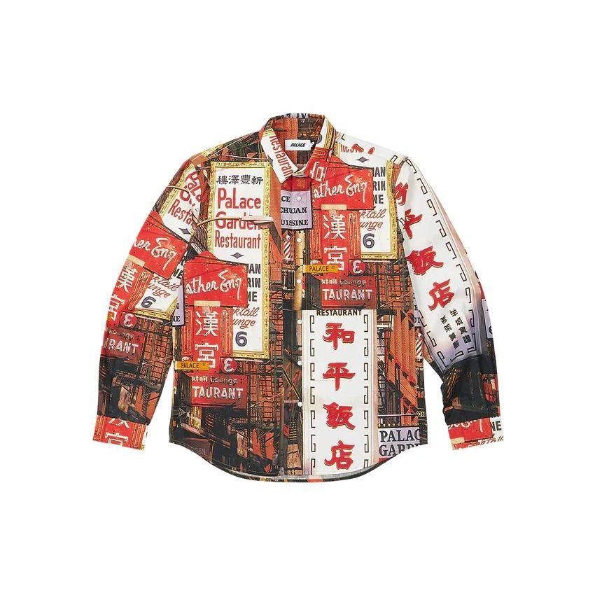 

Рубашка Palace Downtown Красные топы унисекс P24SHT005 S