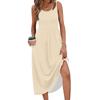 Ärmellose Tank-Maxikleider für Damen Lässige Sommerkleider für Damen mit Taschen Sommerkleider für Damen Boho-Kleider für Damen