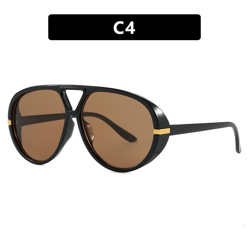 New Vintage Pilot Sunglasses Women Men Brand Round Sun Glasses Female Circular Eyewear  For Male Female Eyeglasses