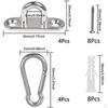 Pad Eye Plate Ceiling Hook Sturdy Hammock Mount Easy Install Portable Marine Hardware Staple