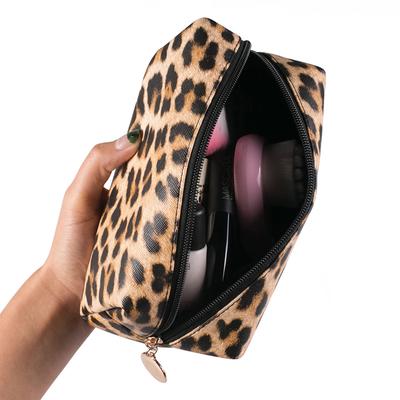Kosmetyczka Panterka Etui Kosmetyczne Podróżne Przenośna Torba do Przechowywania na Zamek Błyskawiczny Wielofunkcyjny Organizer na Kosmetyki Damska Kopertówka