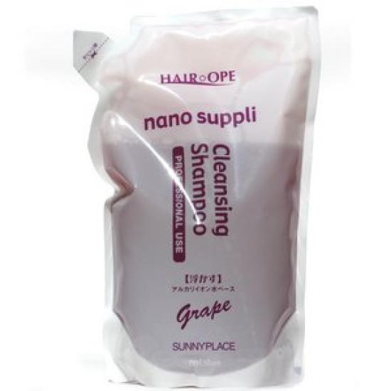 

[Set of 3] Sunny Place Nano Supplement Cleansing Shampoo Grape 800ml Refill