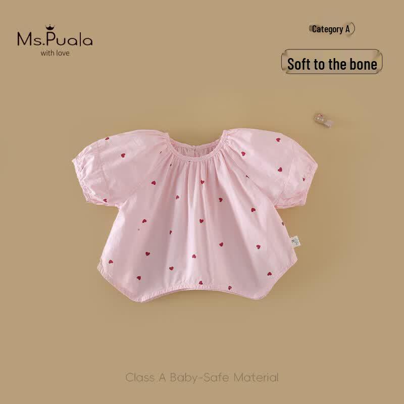 MS.PUALA Summer Collection Baby Girl s Soft Cotton Shirt 90 cm