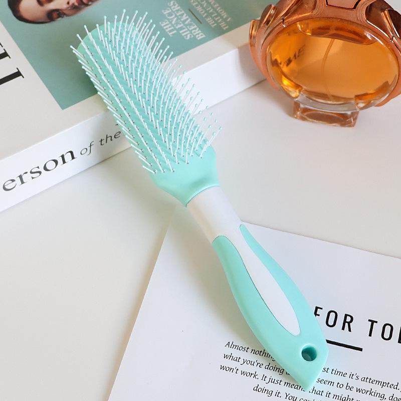 Elastic Air Cushion Paddle Comb: Ideal for Straight or Curly Hair Styling