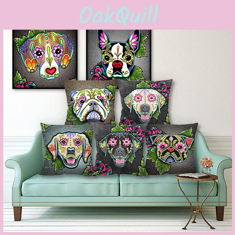 Versatile Cute And Humorous Dog Pillow Cover For Car Sofa And Home Office