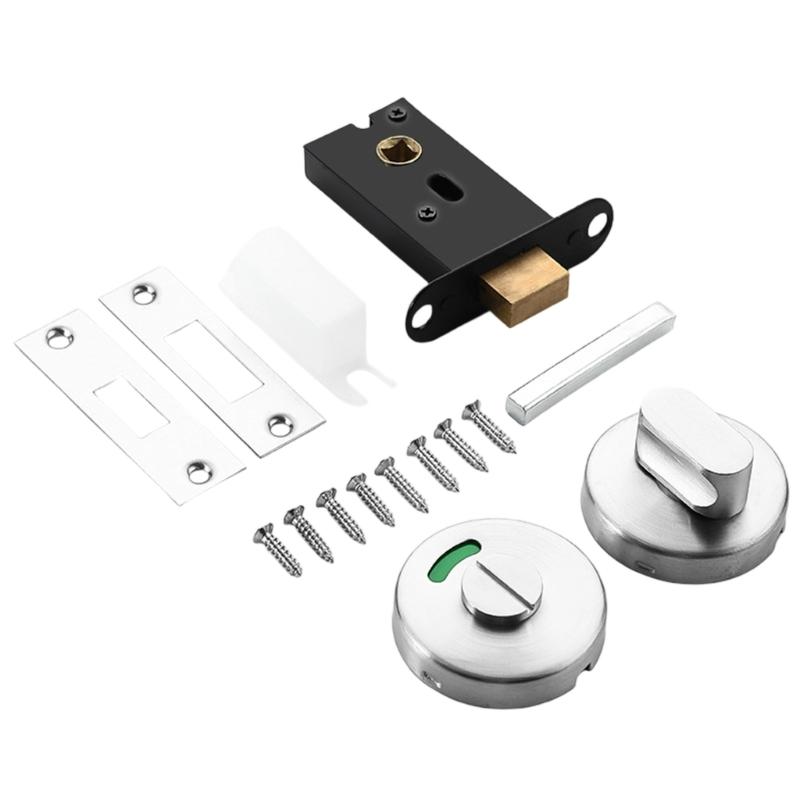 High Strength  Bathroom Indicator Lock Easy Installs  Bathroom Stall Door Lock Upgrades for Enhanced Privacy & Security